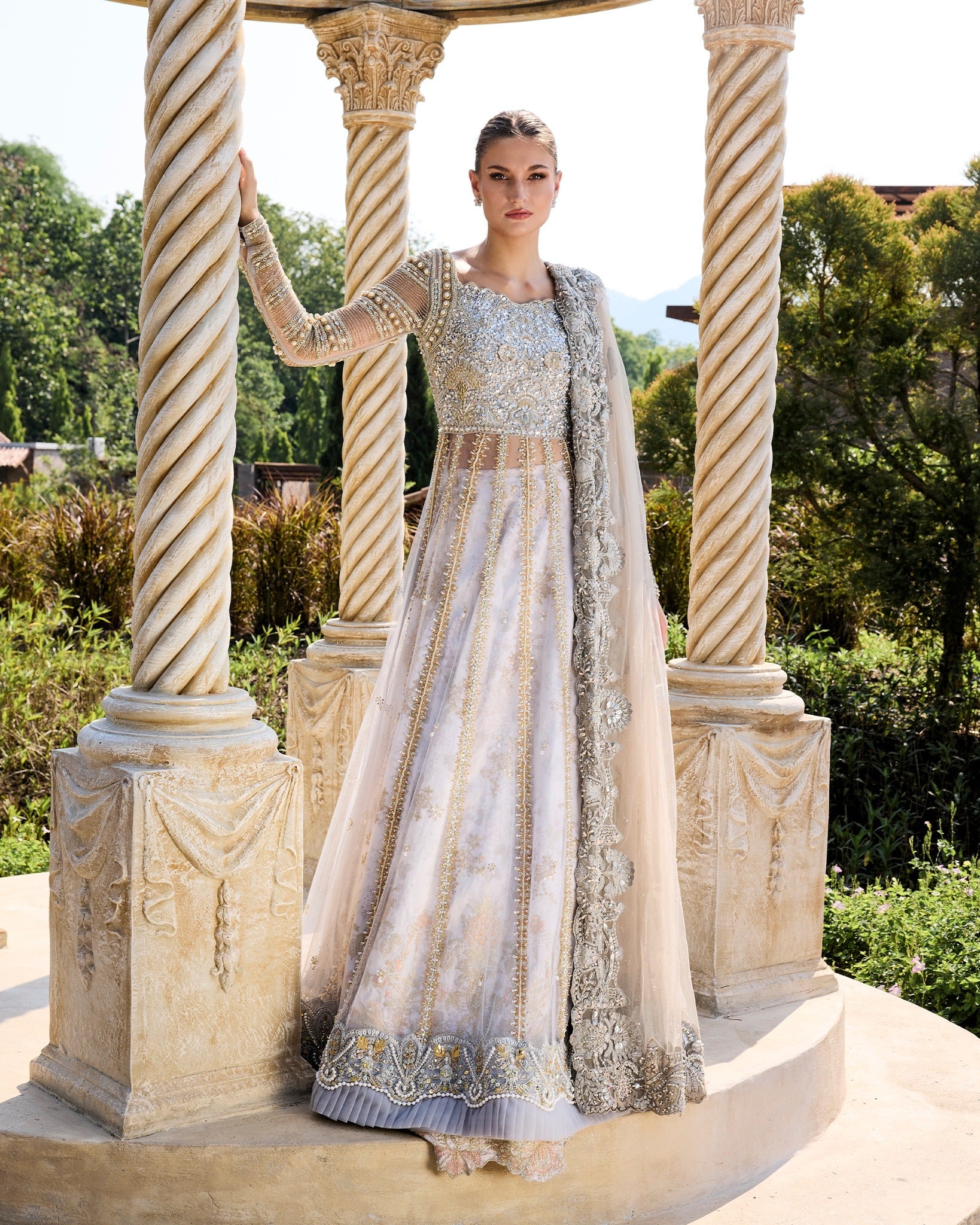 Mysie by Tahira | Alara Bridals 26 | Ferisha - Bridal Dress - available at Maria Faisal in UK and USA.