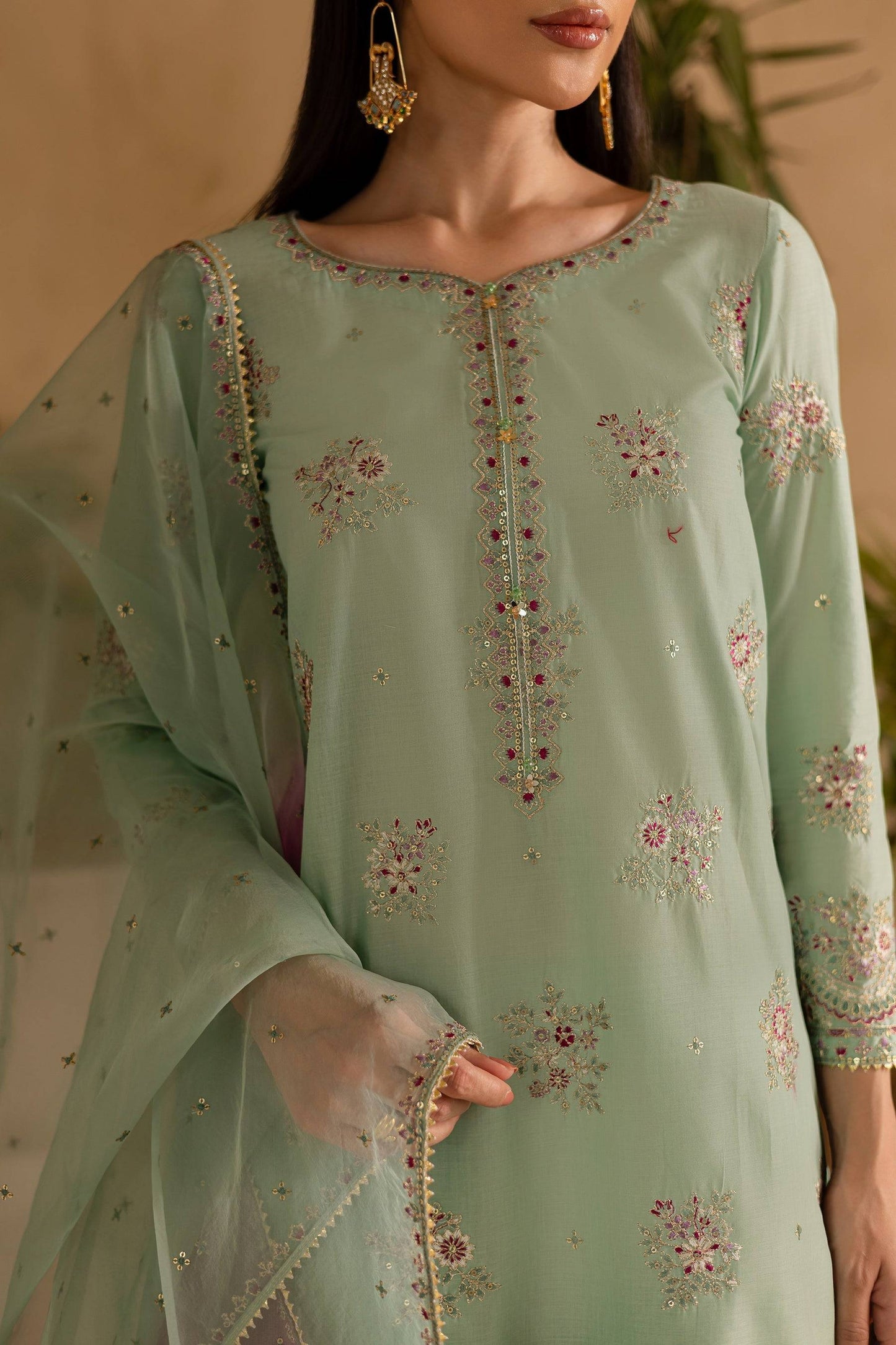 Batik | Nyra Embroidered Summer Solids | Amawas by Maria Faisal - Registered Vendor of : Batik - type : Ladies Clothes - 100% original wedding dresses