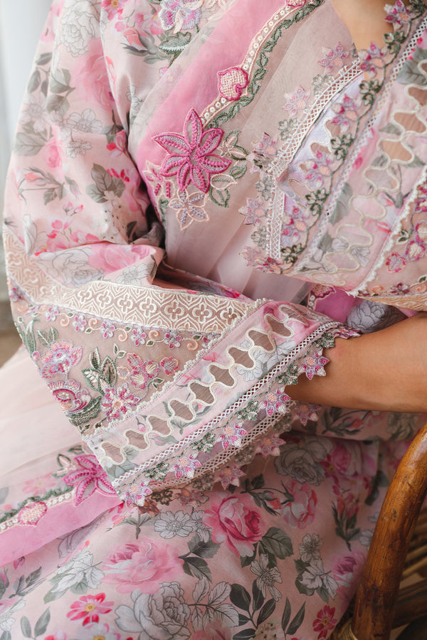 Baroque | Luxury Pret 24 | LAWN UF-650 - Designer Dress with Intricate embroidery and embellishments. Shop elegent wedding dress at Maria Faisal.