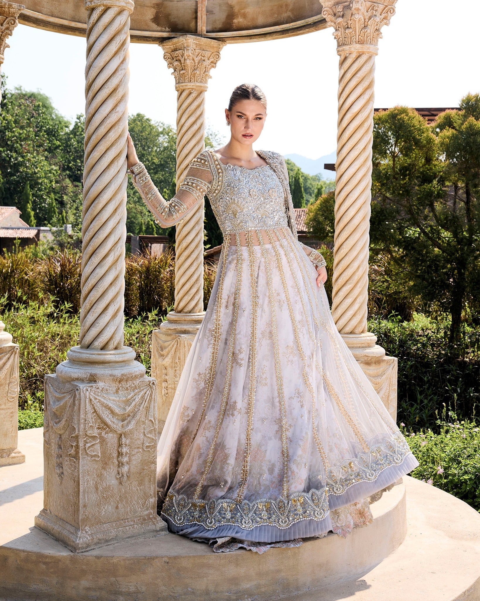 Mysie by Tahira | Alara Bridals 26 | Ferisha - Bridal Dress - available at Maria Faisal in UK and USA.