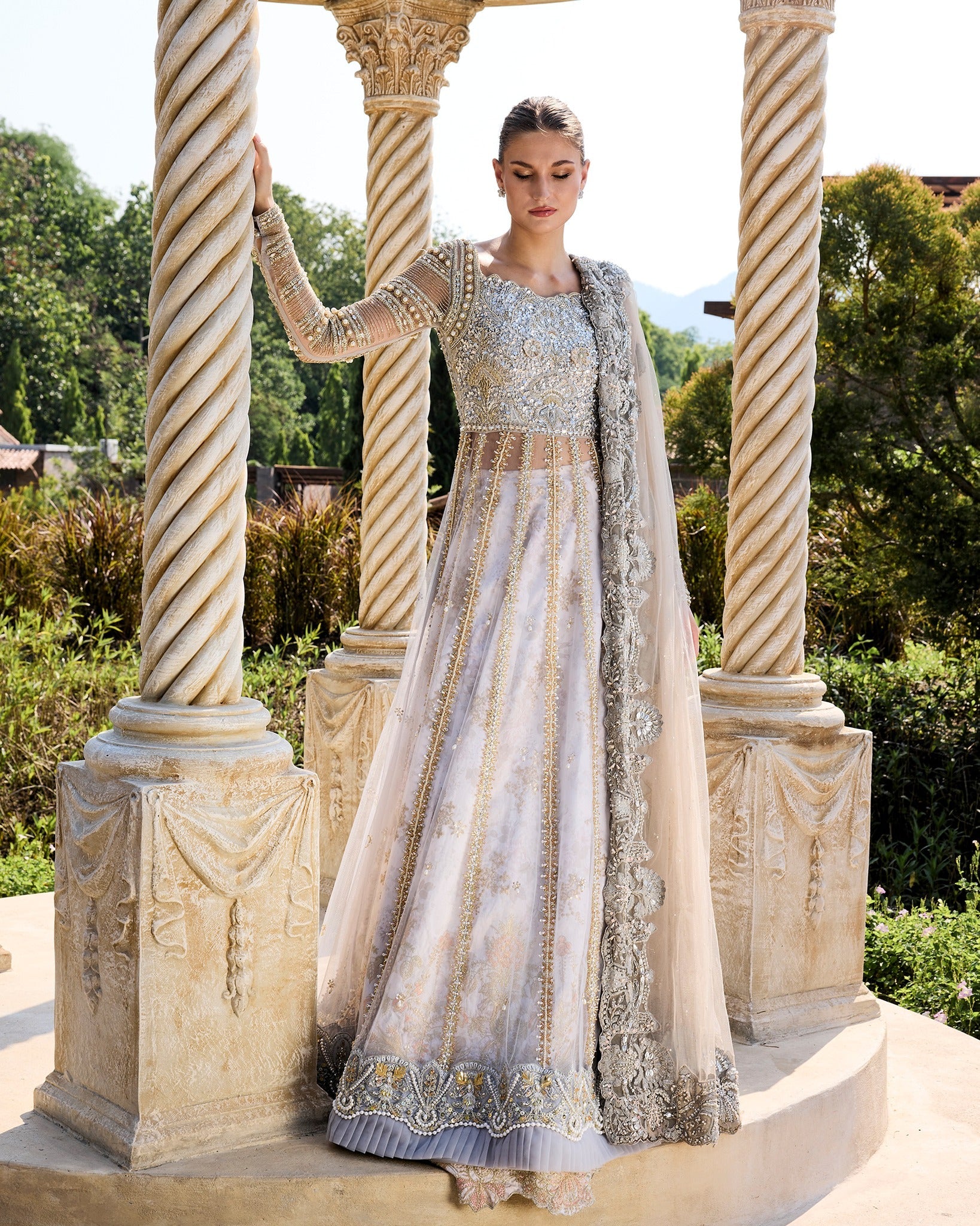 Mysie by Tahira | Alara Bridals 26 | Ferisha - Bridal Dress - available at Maria Faisal in UK and USA.
