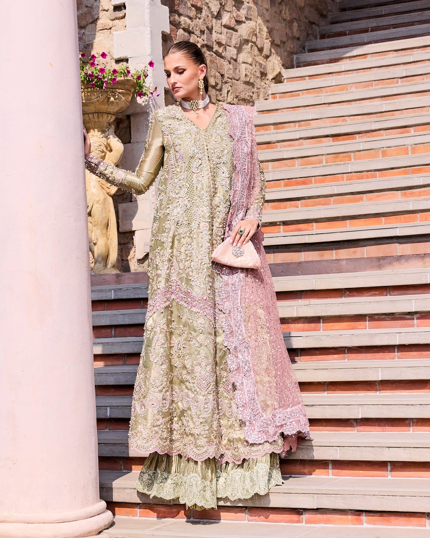 Mysie by Tahira | Alara Bridals 26 | FARIHA - Bridal Dress - available at Maria Faisal in UK and USA.