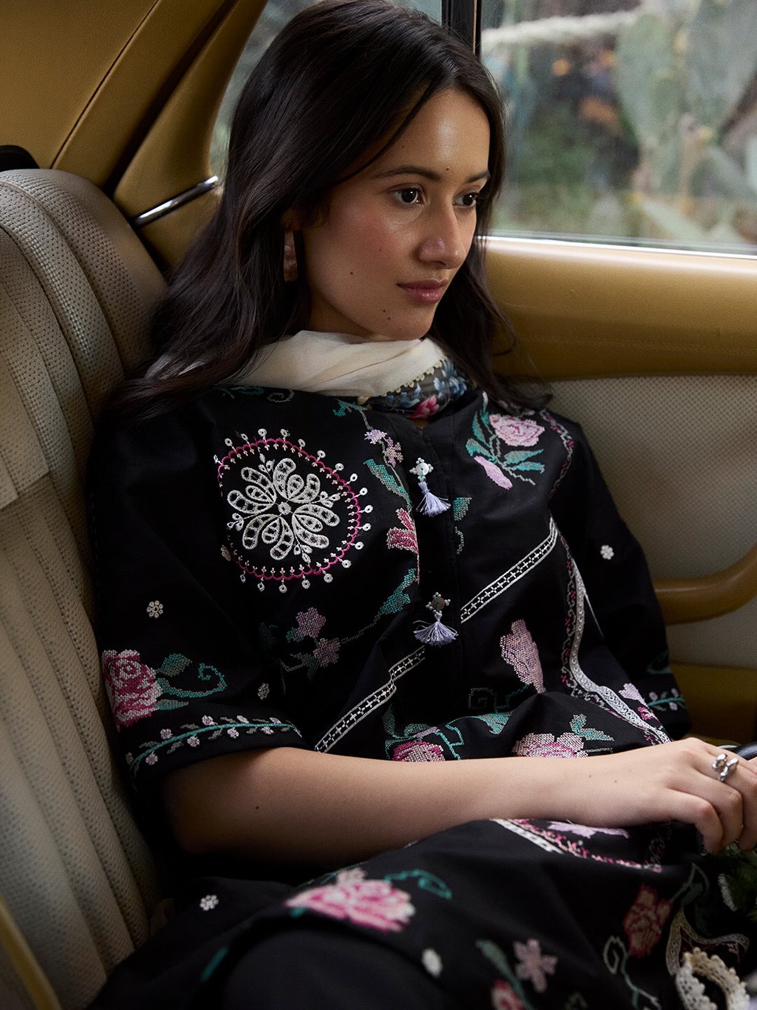Zara Shahjahan | Coco Lawn 26 | Ines-6A - Luxury Dress - available at Maria Faisal in UK and USA.