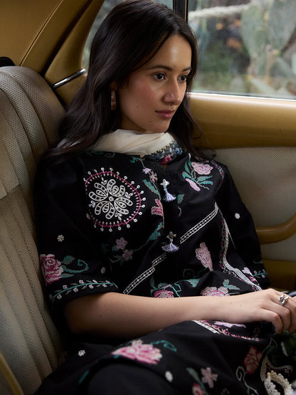 Zara Shahjahan | Coco Lawn 26 | Ines-6A - Luxury Dress - available at Maria Faisal in UK and USA.