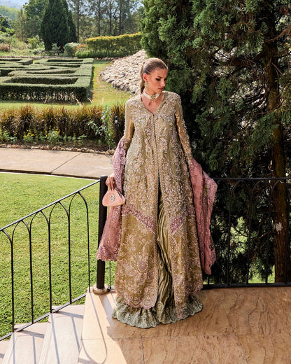 Mysie by Tahira | Alara Bridals 26 | FARIHA - Bridal Dress - available at Maria Faisal in UK and USA.