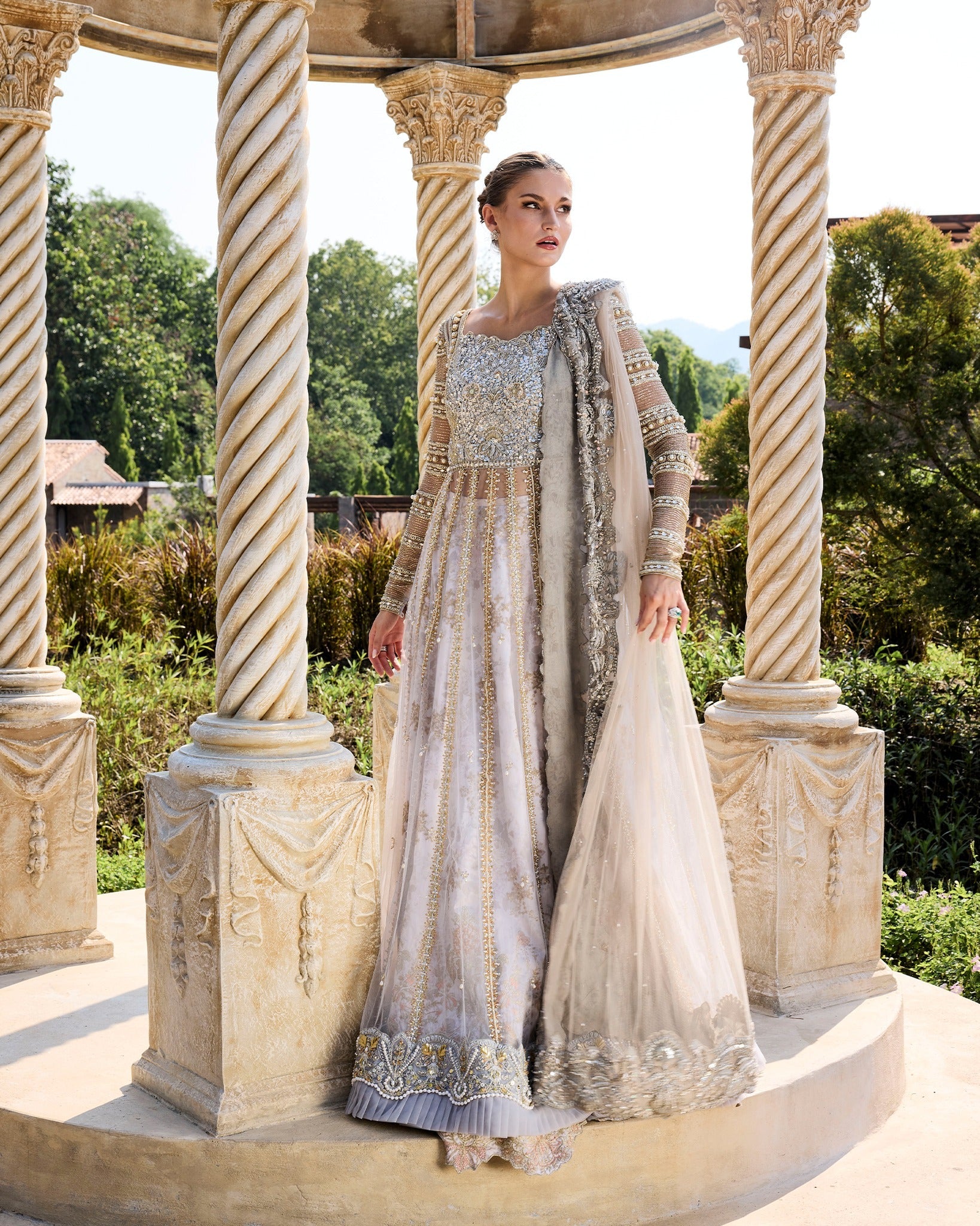 Mysie by Tahira | Alara Bridals 26 | Ferisha - Bridal Dress - available at Maria Faisal in UK and USA.