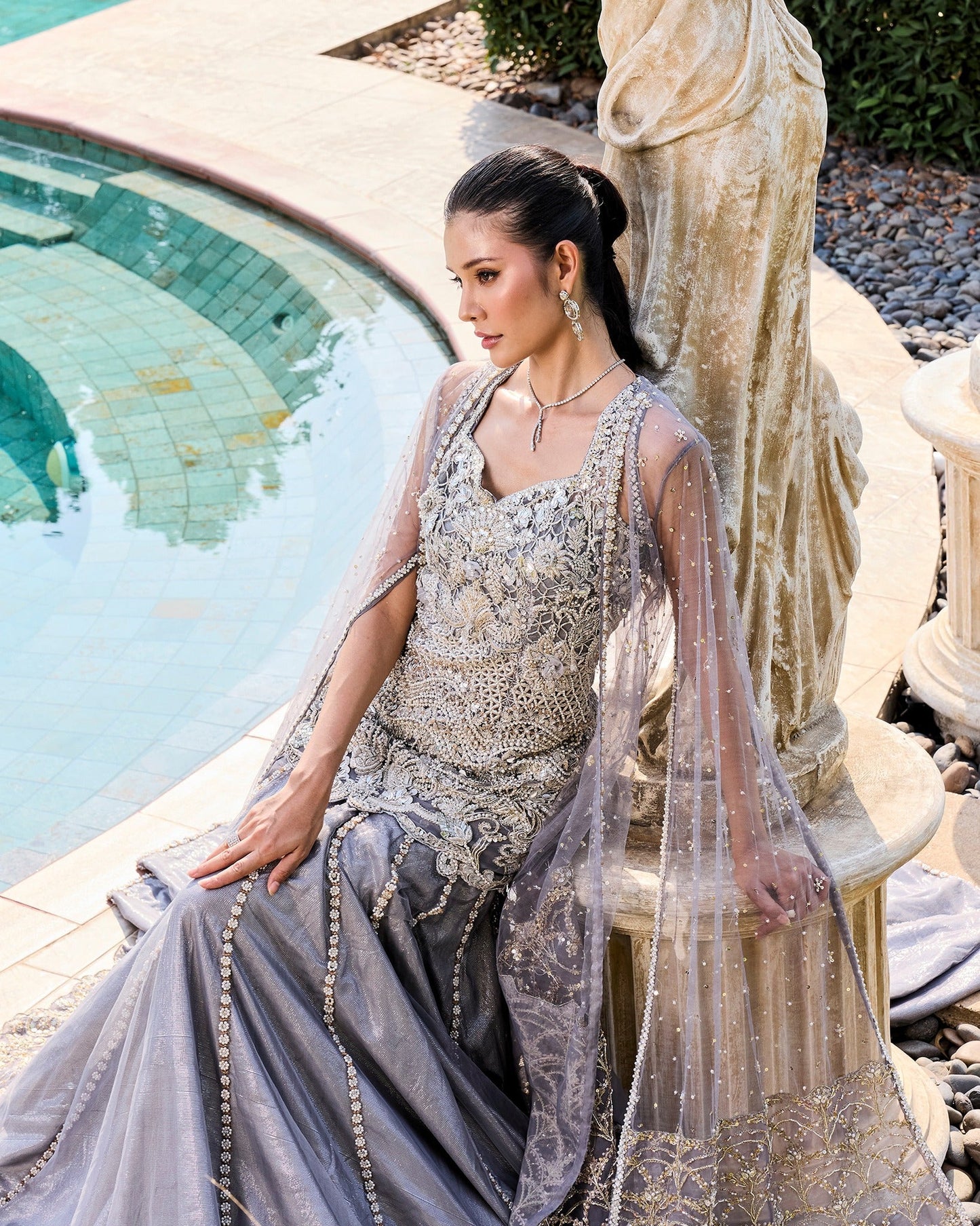 Mysie by Tahira | Alara Bridals 26 | HUSNA - Bridal Dress - available at Maria Faisal in UK and USA.