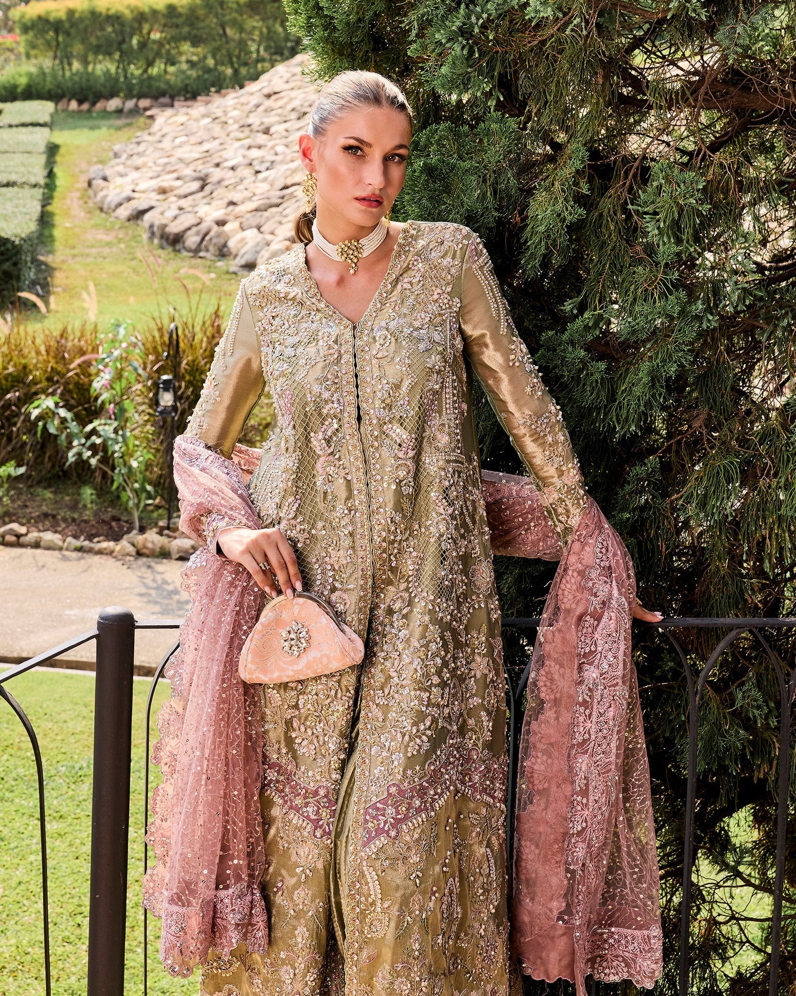 Mysie by Tahira | Alara Bridals 26 | FARIHA - Bridal Dress - available at Maria Faisal in UK and USA.