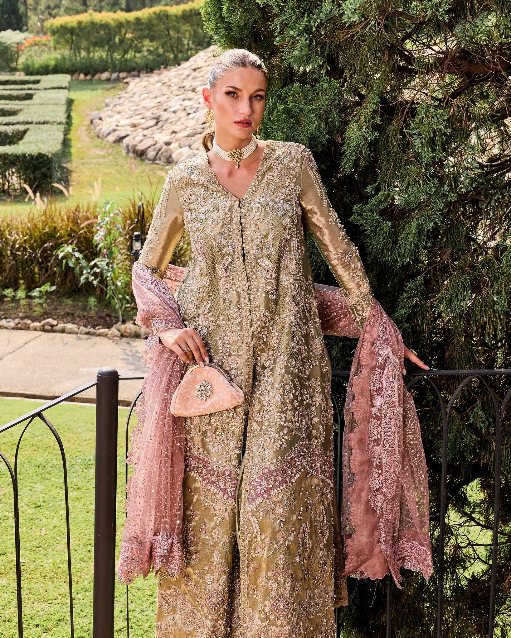Mysie by Tahira | Alara Bridals 26 | FARIHA - Bridal Dress - available at Maria Faisal in UK and USA.