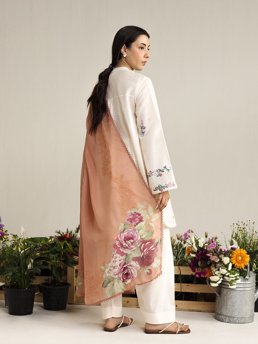 Zara Shahjahan | Coco Lawn 26 | Yura-3A - Luxury Dress - available at Maria Faisal in UK and USA.