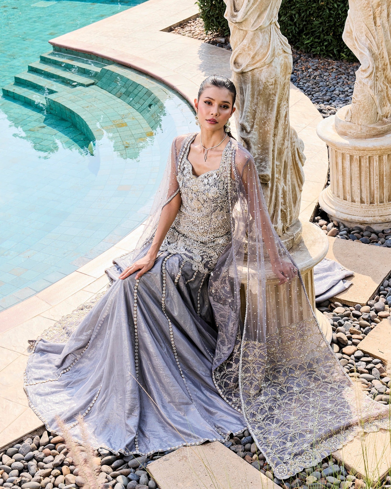 Mysie by Tahira | Alara Bridals 26 | HUSNA - Bridal Dress - available at Maria Faisal in UK and USA.