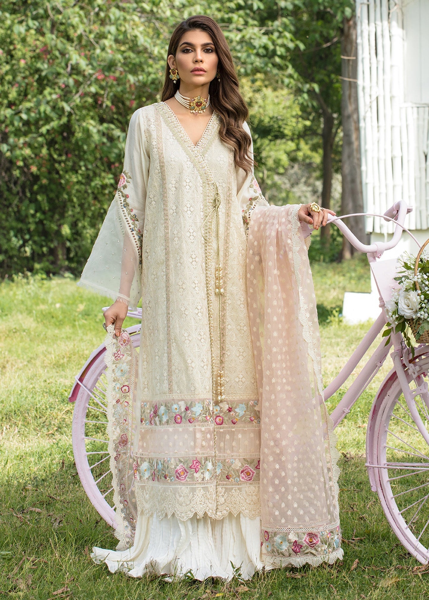 Saira Shakira | Luxury Pret | Blooming Jasmine - Ladies Clothes - Maria Faisal