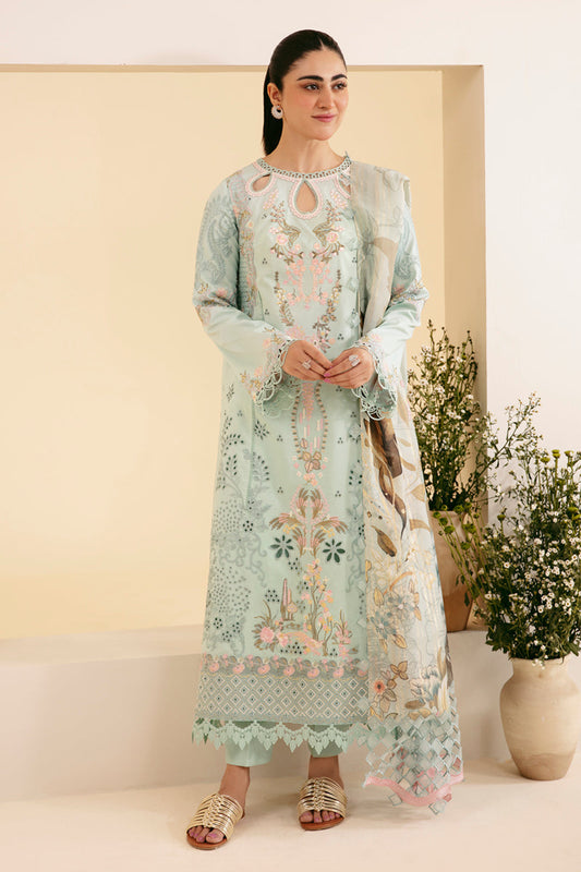 Qalamkar | Qlinekari Luxury Lawn | SQ-06 AFROZEH - Designer Dress with Intricate embroidery and embellishments. Shop elegent wedding dress at Maria Faisal.