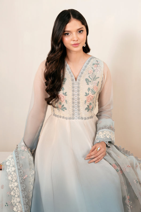 Baroque | Luxury Pret 25 | EMBROIDERED CHIFFON PR-1056 - Ladies Clothes - Maria Faisal