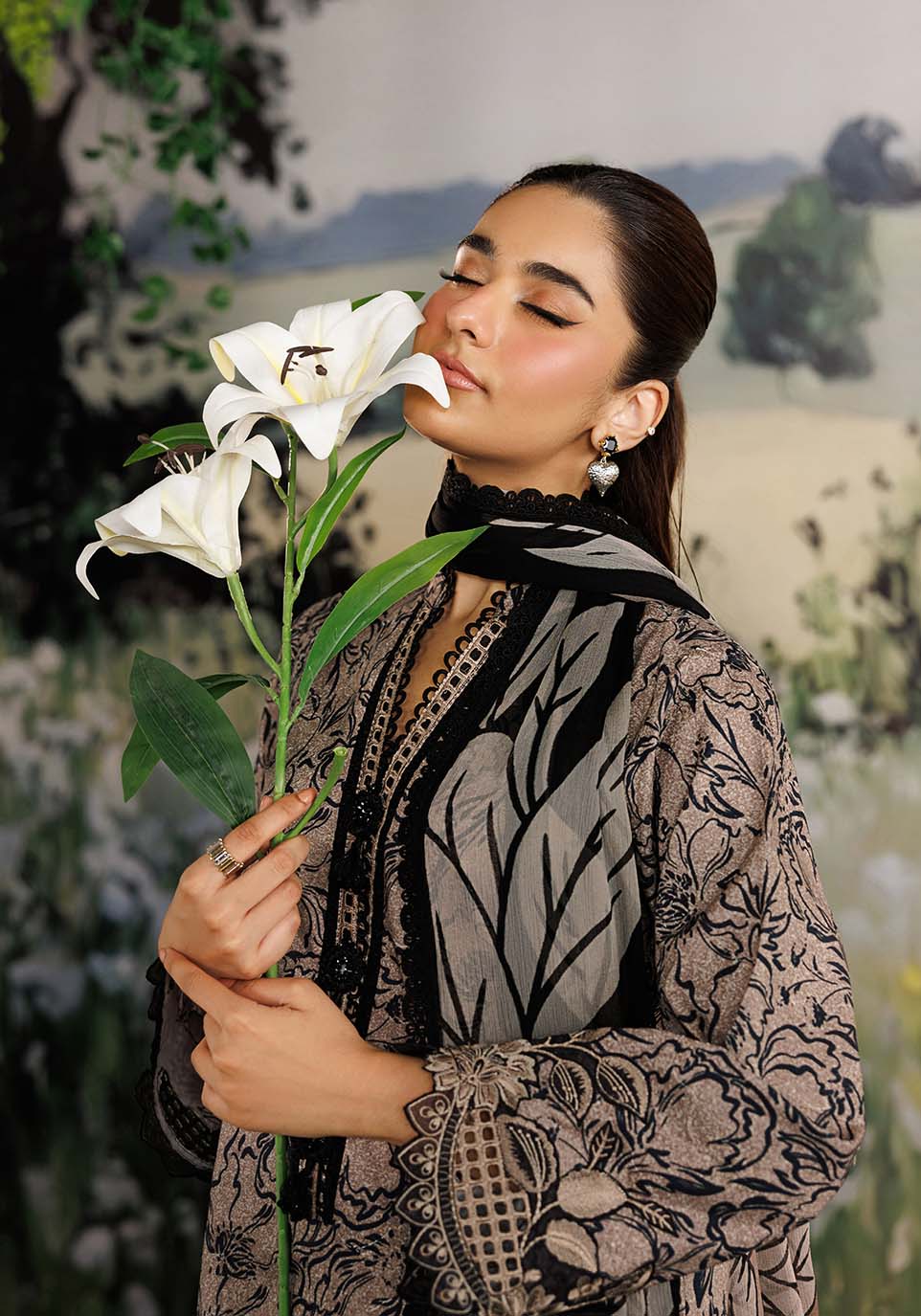 Zarqash | RimJhim The Moonsoon Edit 26 | GULMOHAR ZQ002 - Casual Dress - available at Maria Faisal in UK and USA.