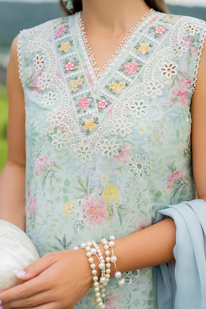 Baroque | Luxury Pret Summer | UF-4217 - Luxury Dress - available at Maria Faisal in UK and USA.