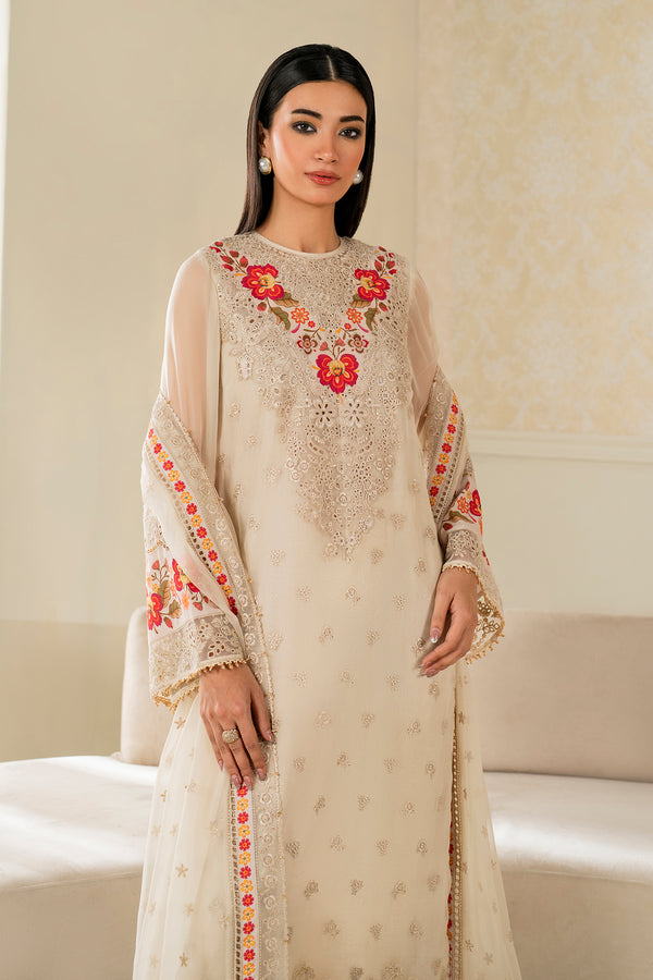 Baroque | Luxury Pret 25 | EMBROIDERED CHIFFON PR-1145 - Ladies Clothes - Maria Faisal