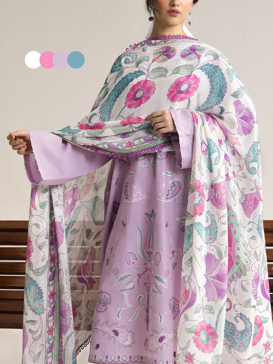 Zara Shahjahan | Coco Lawn 26 | Sia-4A - Luxury Dress - available at Maria Faisal in UK and USA.