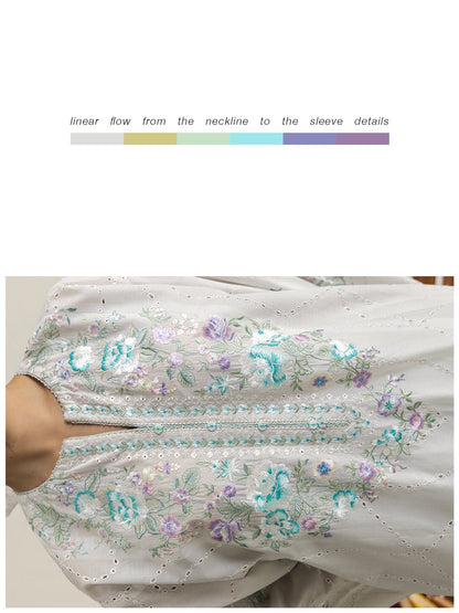 Zara Shahjahan | Coco Lawn 26 | Lune-2A - Luxury Dress - available at Maria Faisal in UK and USA.