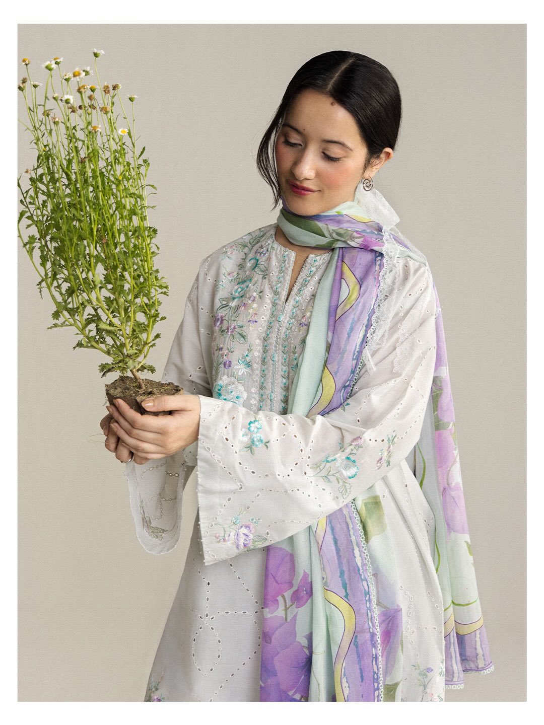 Zara Shahjahan | Coco Lawn 26 | Lune-2A - Luxury Dress - available at Maria Faisal in UK and USA.
