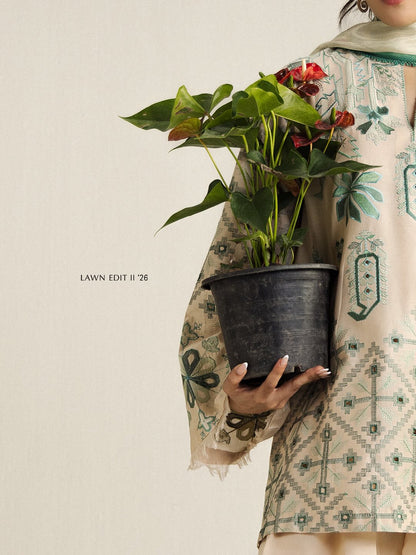 Zara Shahjahan | Coco Lawn 26 | Soren-9B - Luxury Dress - available at Maria Faisal in UK and USA.