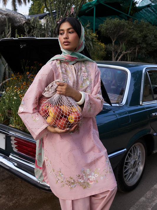 Zara Shahjahan | Coco Lawn 26 | Lune-2B - Luxury Dress - available at Maria Faisal in UK and USA.