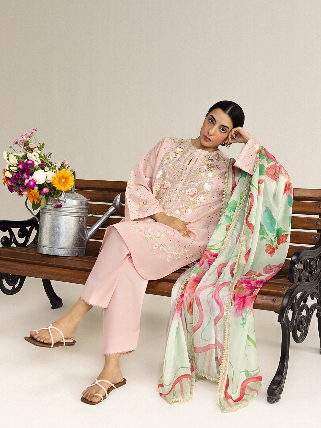 Zara Shahjahan | Coco Lawn 26 | Lune-2B - Luxury Dress - available at Maria Faisal in UK and USA.