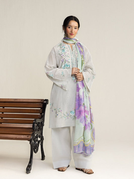 Zara Shahjahan | Coco Lawn 26 | Lune-2A - Luxury Dress - available at Maria Faisal in UK and USA.