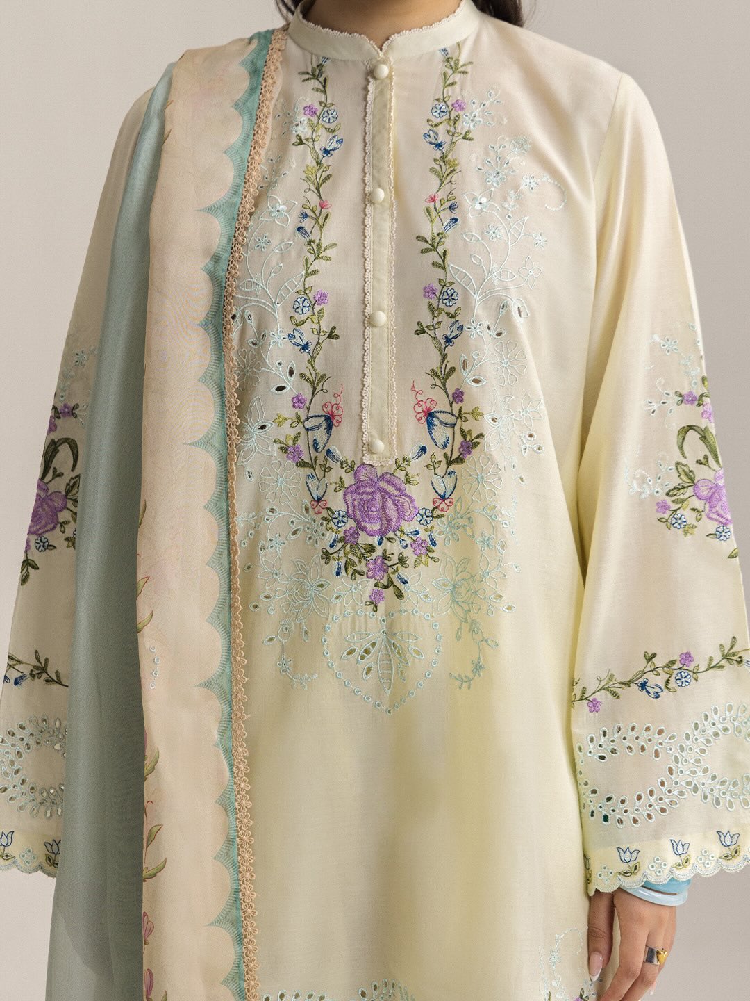 Zara Shahjahan | Coco Lawn 26 | Arlo-7A - Luxury Dress - available at Maria Faisal in UK and USA.