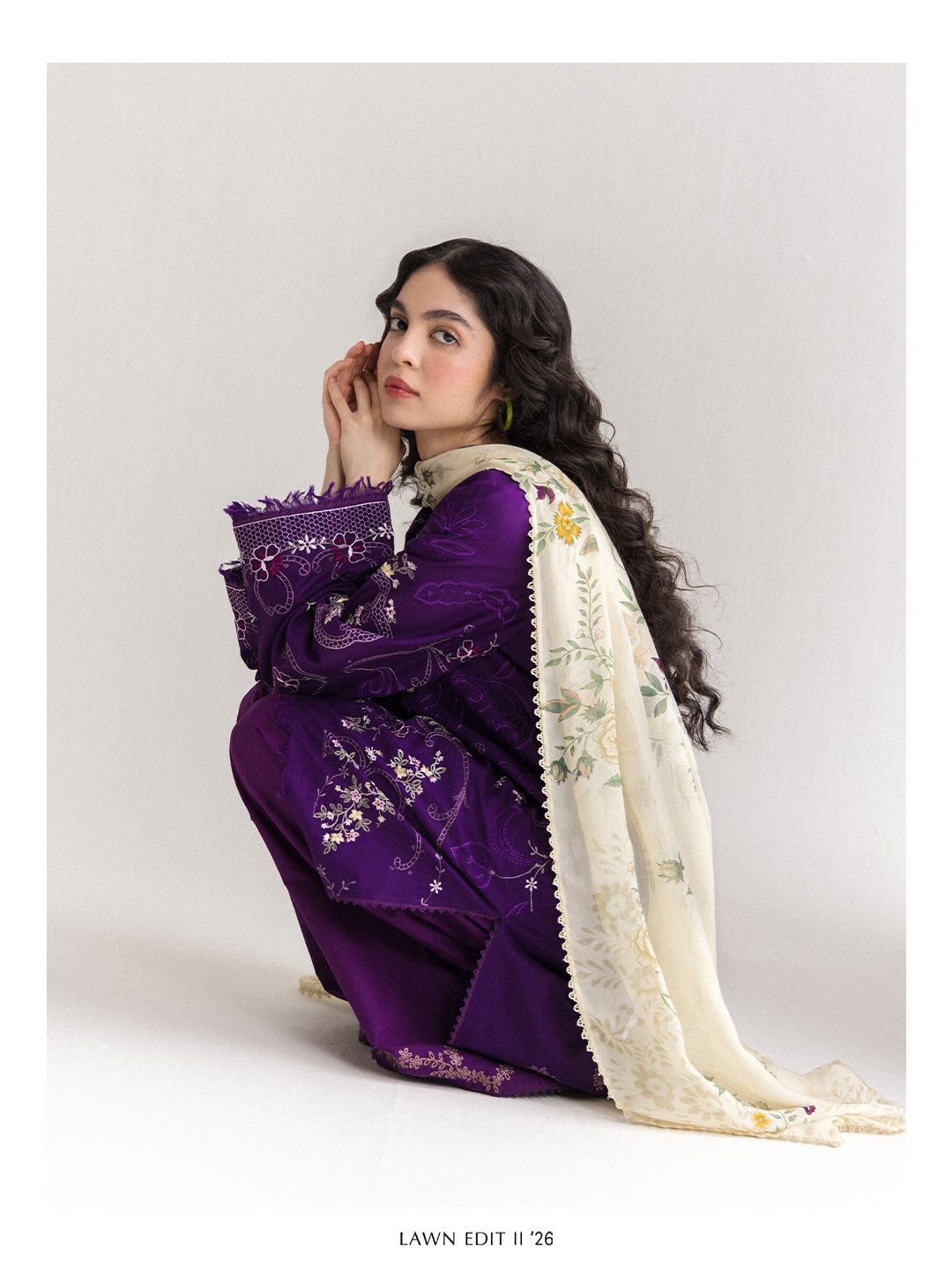 Zara Shahjahan | Coco Lawn 26 | Eira-10B - Luxury Dress - available at Maria Faisal in UK and USA.