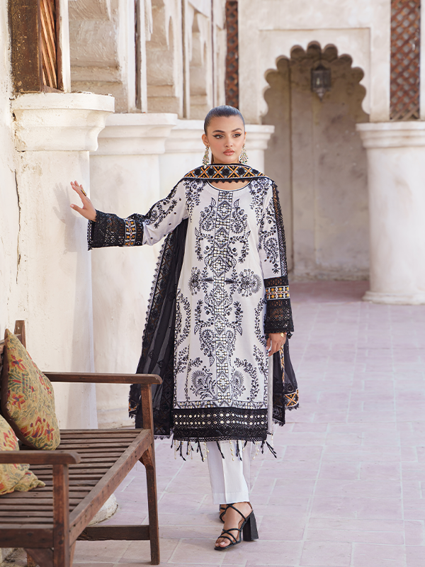 Zebtan | Zeenat Luxury Lawn Eid Collection | ZL 10 - Waniyas