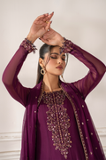 Iznik I Festive Formal I UE-480 Embroidered Chiffon - Ladies Clothes - Maria Faisal