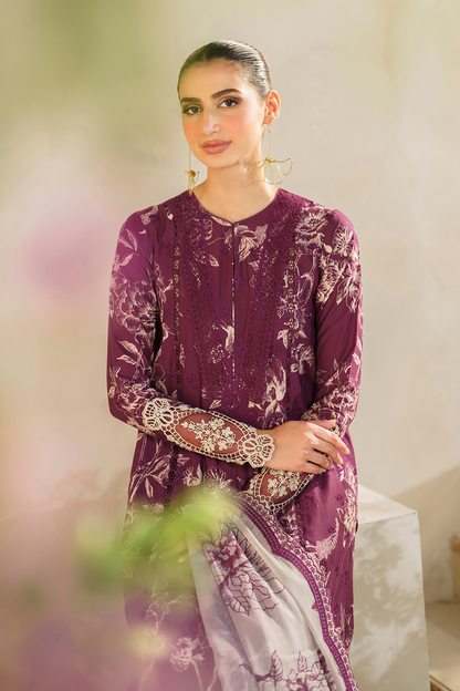 Iznik | Festive lawn 24 | SFL-04 - Designer Dress with Intricate embroidery and embellishments. Shop elegent wedding dress at Maria Faisal.