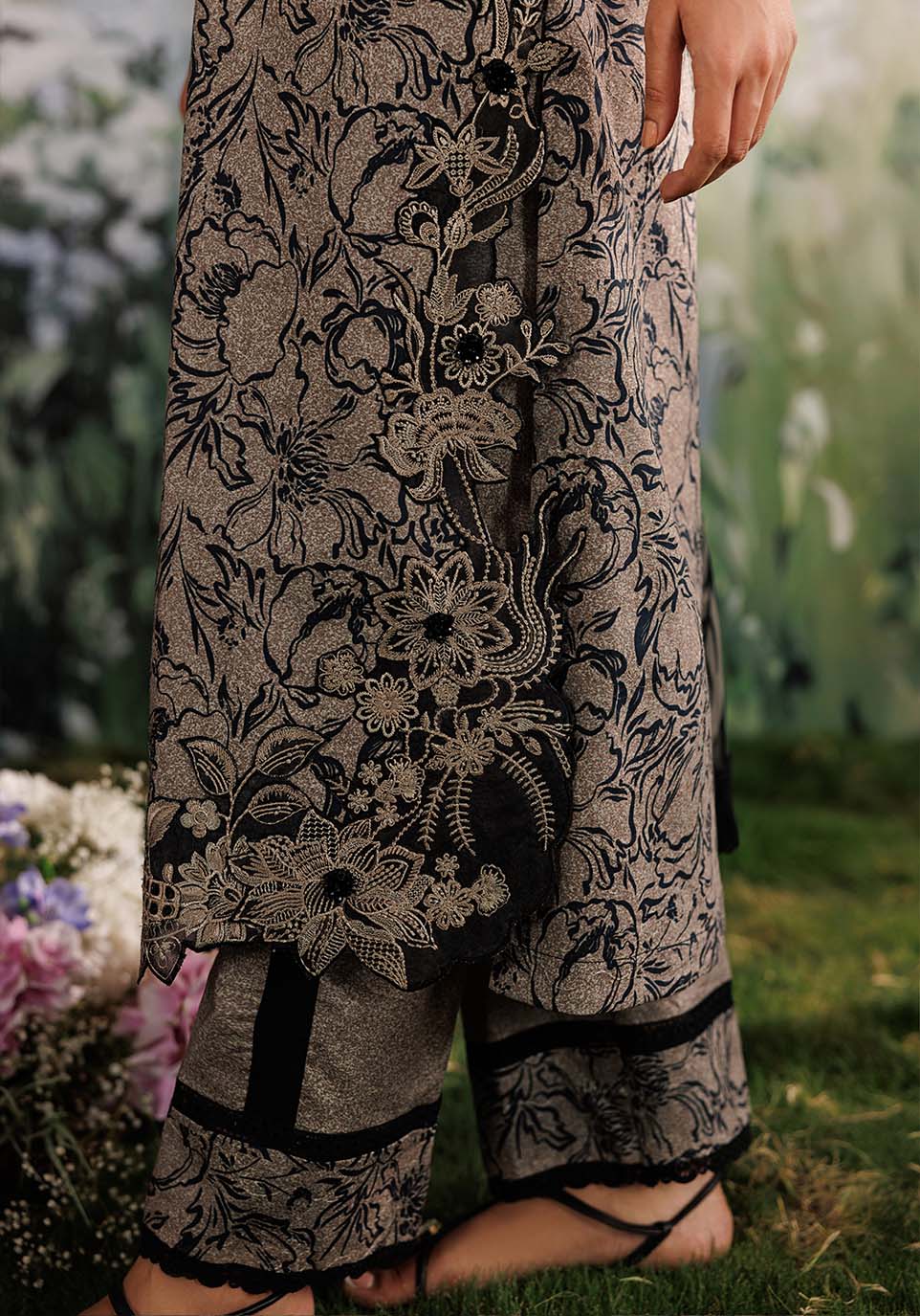 Zarqash | RimJhim The Moonsoon Edit 26 | GULMOHAR ZQ002 - Casual Dress - available at Maria Faisal in UK and USA.