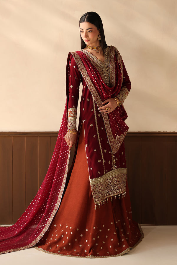 Baroque | Formals Collection | EMBROIDERED CHIFFON UF-4486 - Formal Dress - available at Maria Faisal in UK and USA.