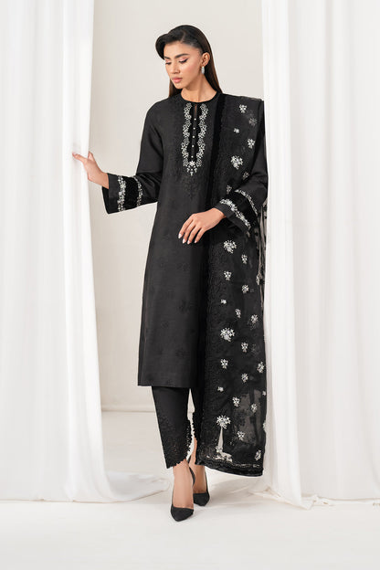 Baroque | Formals Collection | EMBROIDERED RAW SILK UF-4137 - Formal Dress - available at Maria Faisal in UK and USA.