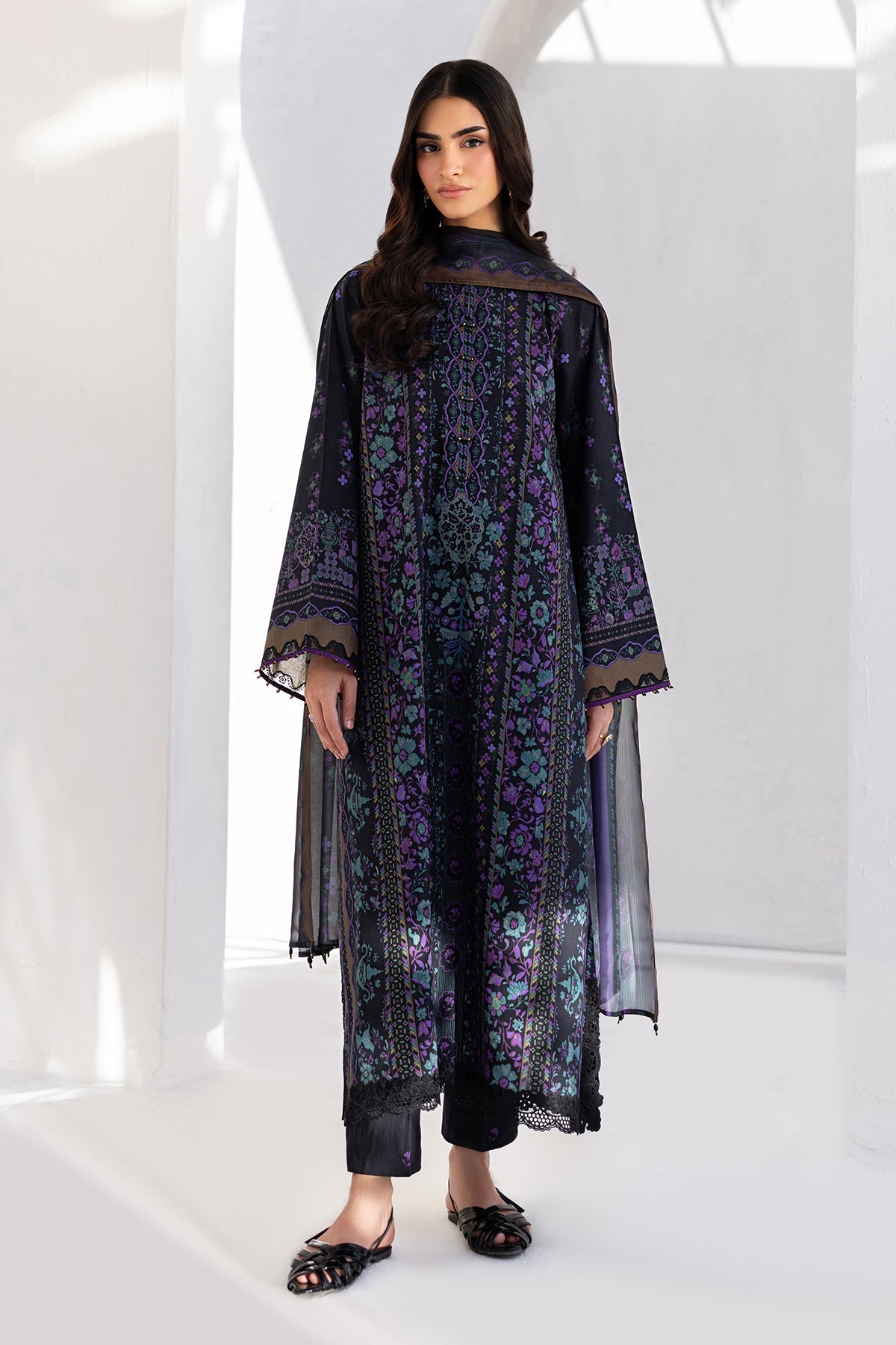 Baroque | Luxury Summer Pret | UF-4453 - Luxury Dress - available at Maria Faisal in UK and USA.