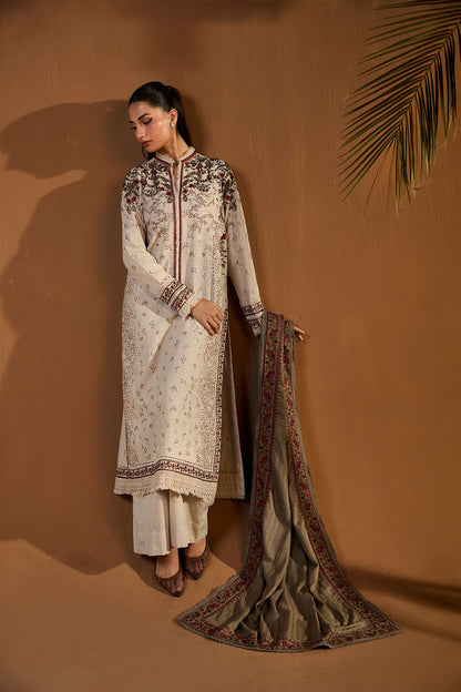 Sobia Nazir | Winter Shawl 25 | Design 6A - Formal Dress - available at Maria Faisal in UK and USA.