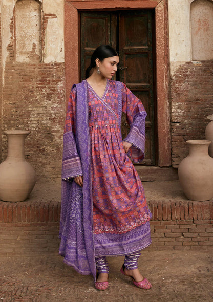 Kahf Premium | Prints Collection 26 | KPS-3B ZARMEENA - Luxury Dress - available at Maria Faisal in UK and USA.