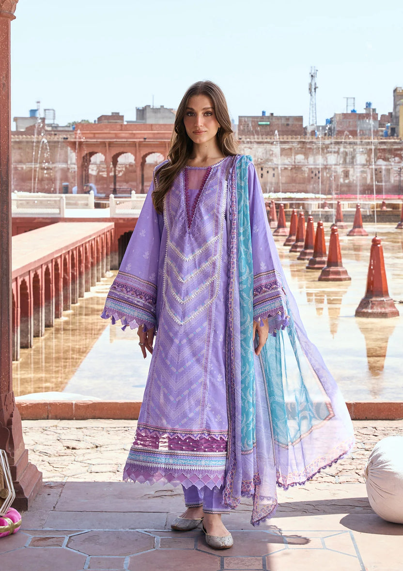 Kahf Premium | Prints Collection 26 | KPS-6A NAJAM - Luxury Dress - available at Maria Faisal in UK and USA.