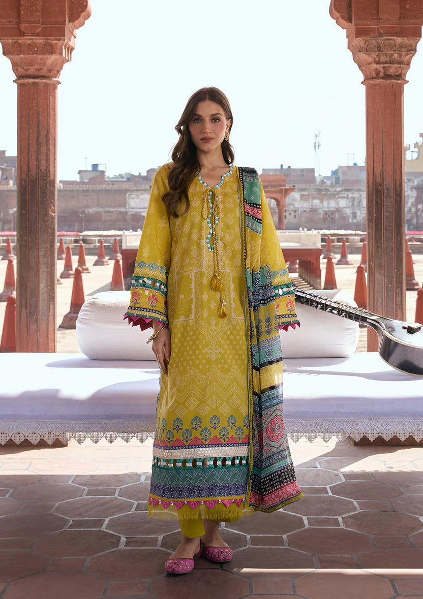 Kahf Premium | Prints Collection 26 | KPS-8A ZARAFSHAN - Luxury Dress - available at Maria Faisal in UK and USA.
