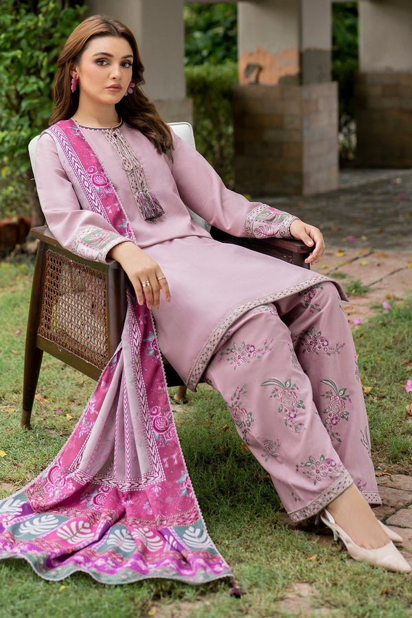 Jazmin | Winter Edition 24 | KHADDAR UW-0055 - Designer Dress with Intricate embroidery and embellishments. Shop elegent wedding dress at Maria Faisal.