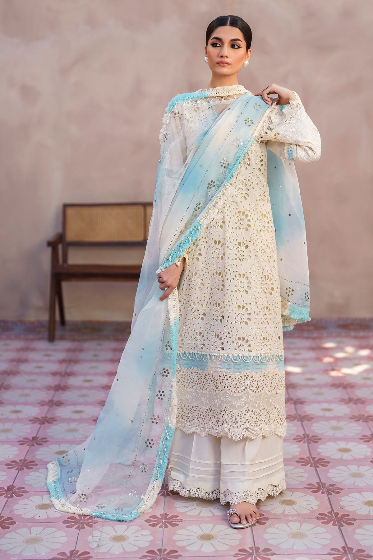 Nureh | Bazaar Lawn | NS-140 - Ladies Clothes - Maria Faisal