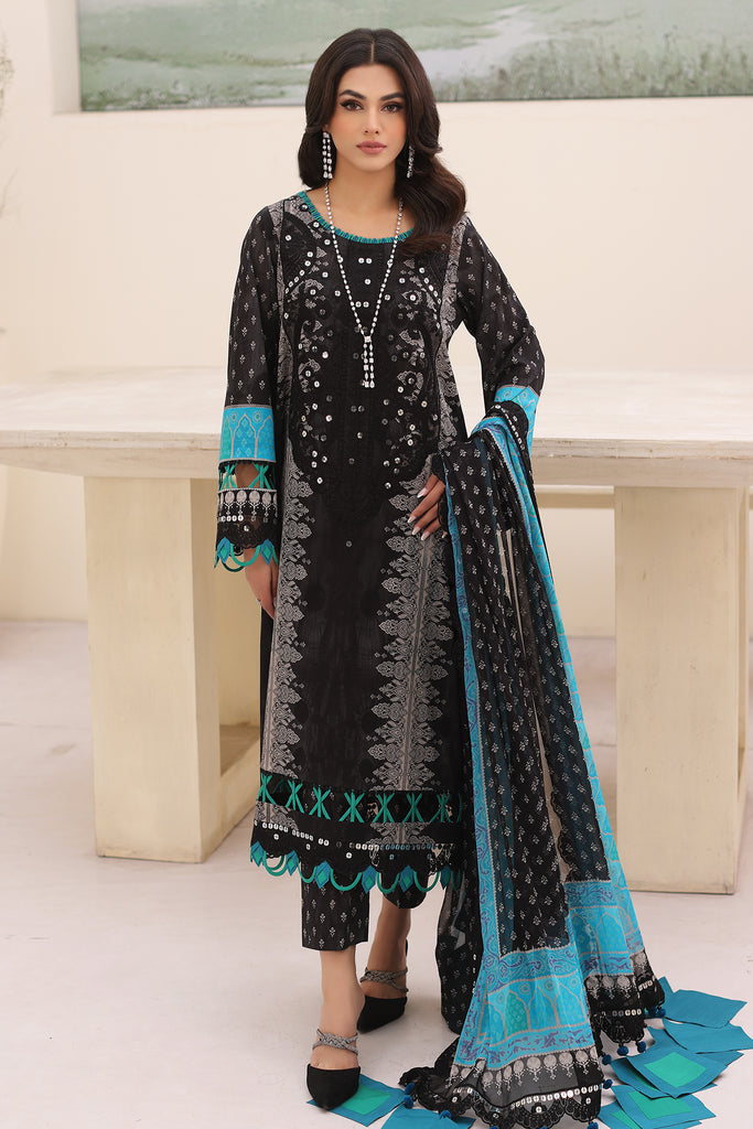 Charizma | Naranji Embroidered Lawn 24 | CN4-002 - Maria Faisal