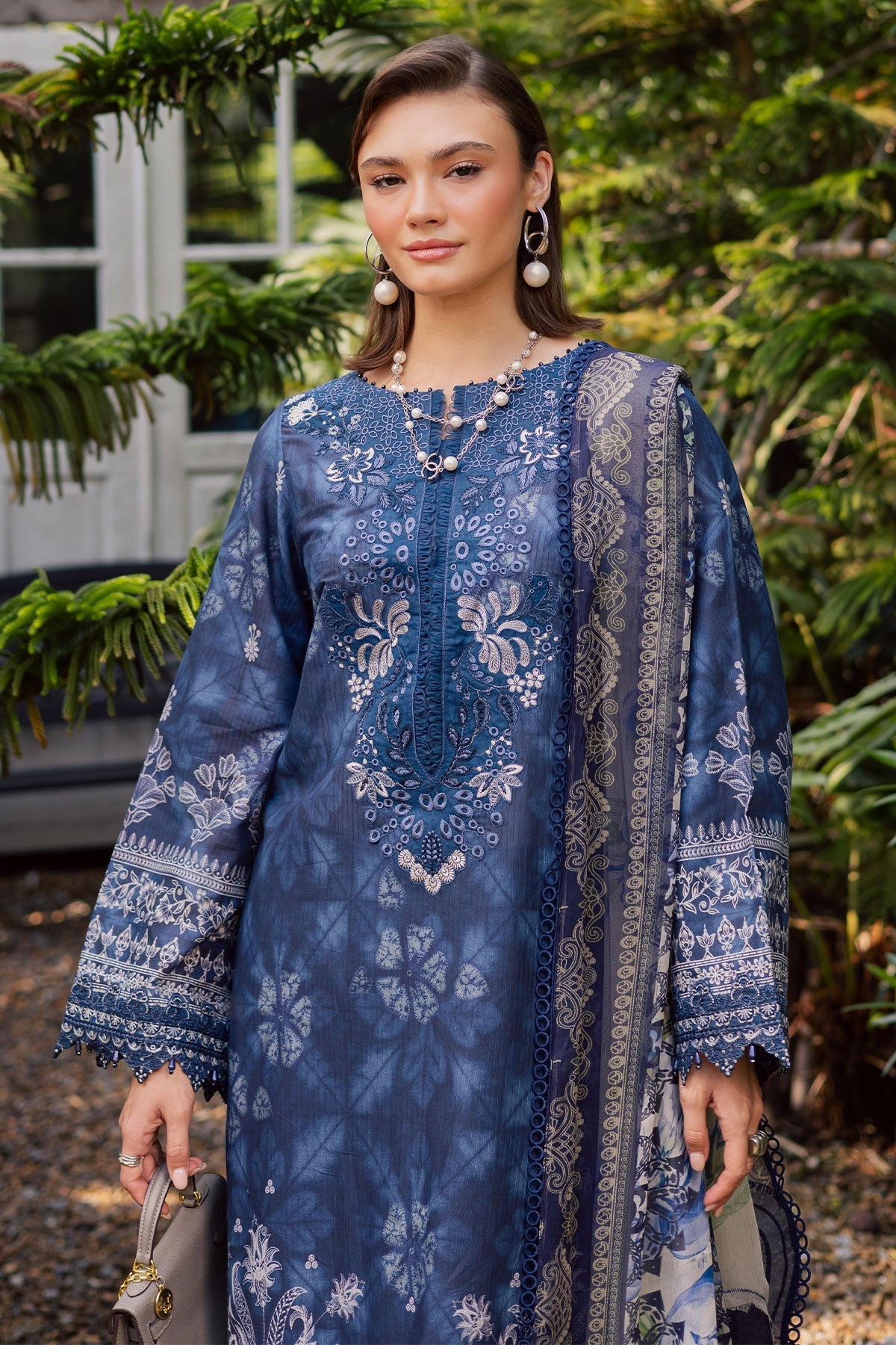 Nureh | Gardenia Lawn 26 | NSG-213 - Dress - available at Maria Faisal in UK and USA.