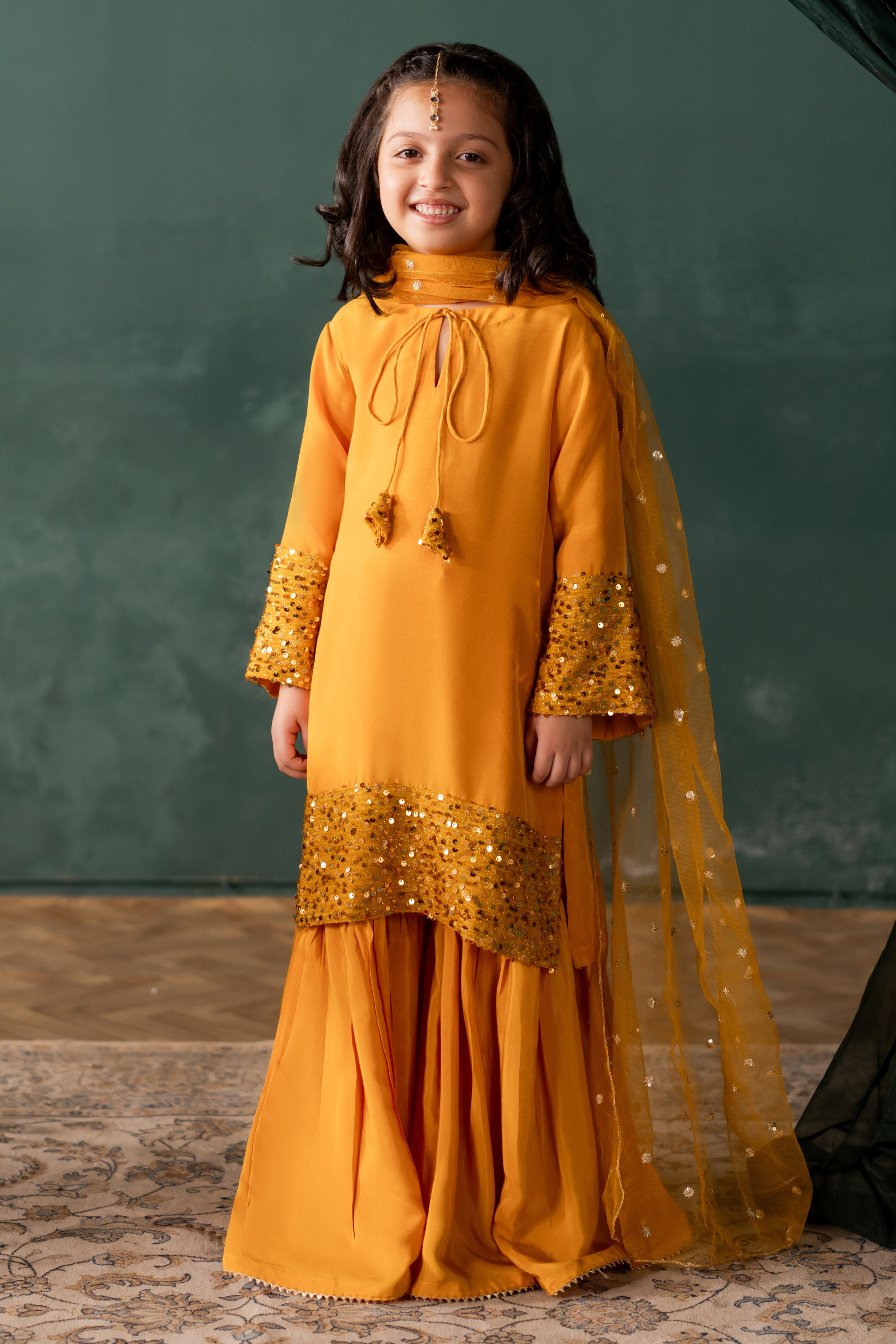 KKG-201 - by Maria Faisal - Registered Vendor of : Kastoor Kids - 100% Original Designer Dress.