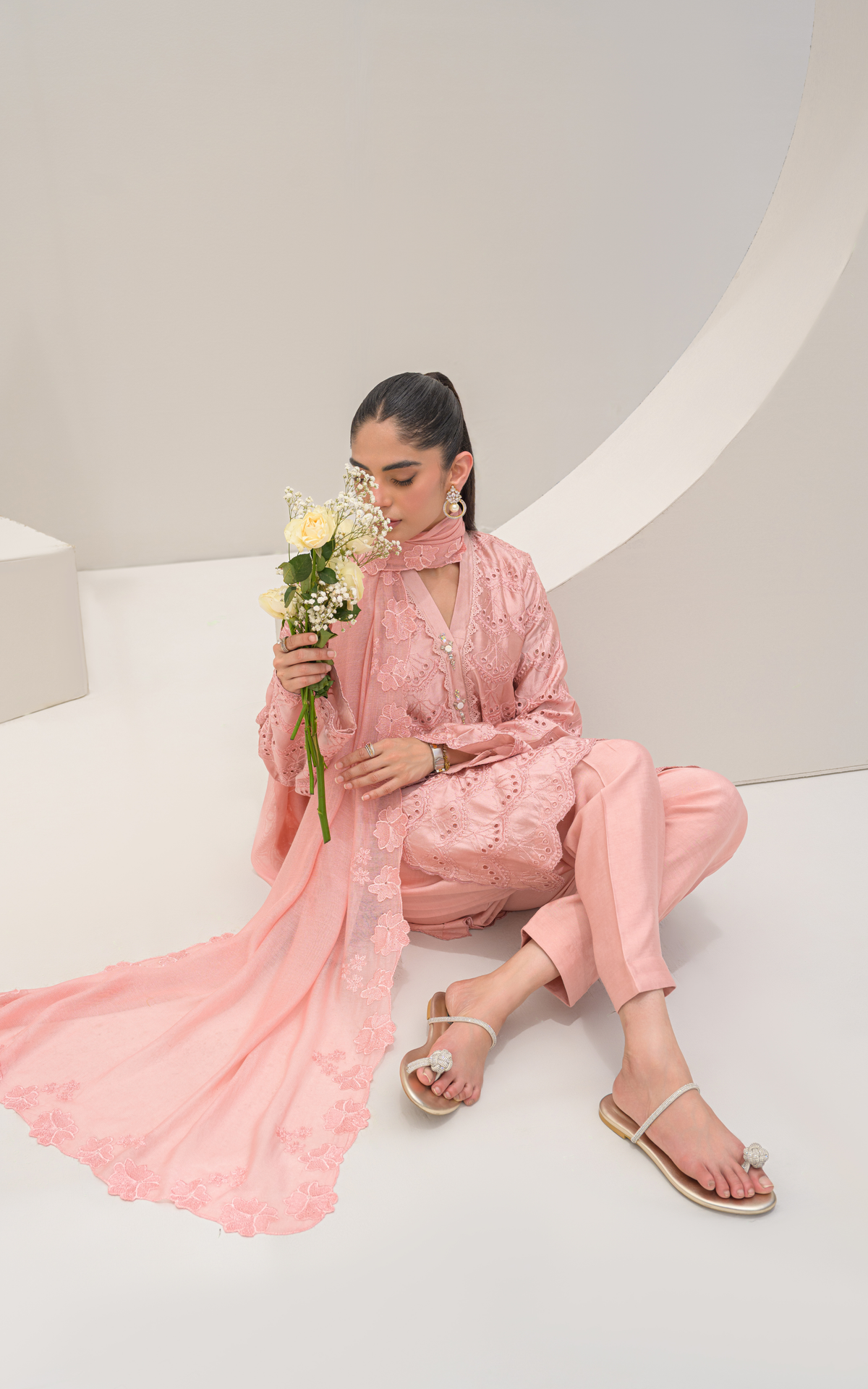 Sana Abbas | Ara Eid Luxe | Sora - Luxury Dress - available at Maria Faisal in UK and USA.