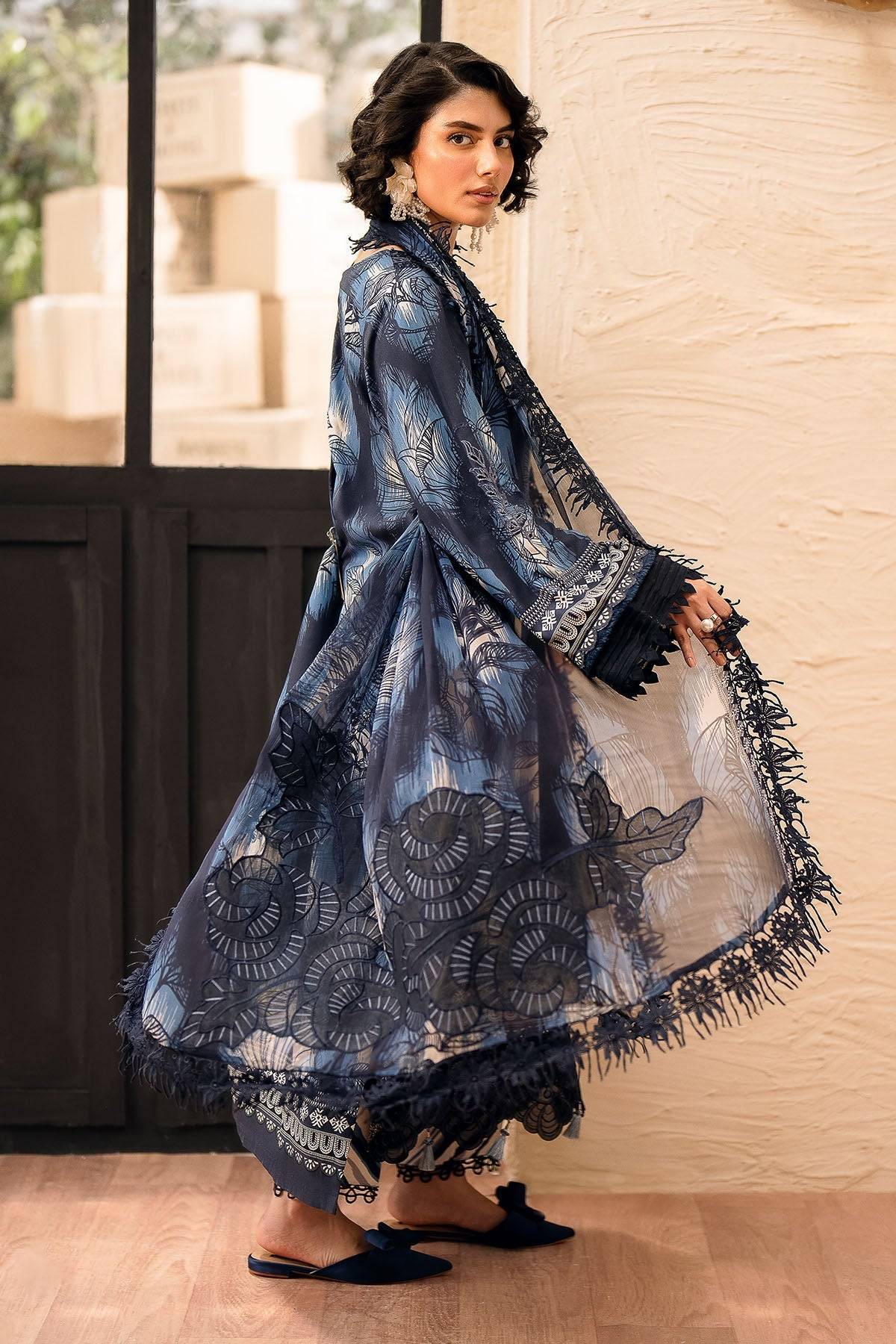 Nureh | Glam Girl Lawn | GL-21 by Maria Faisal - Registered Vendor of : Nureh - type : Ladies Clothes - 100% original wedding dresses