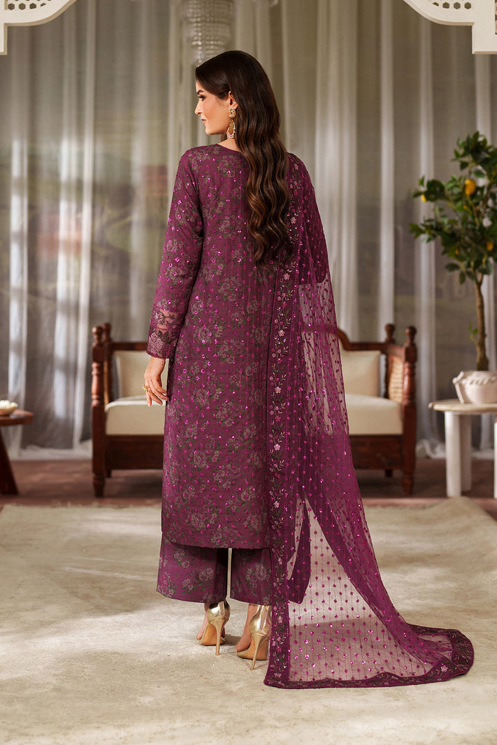 Iznik | Printed Formals | UE-538 - Formal Dress - available at Maria Faisal in UK and USA.