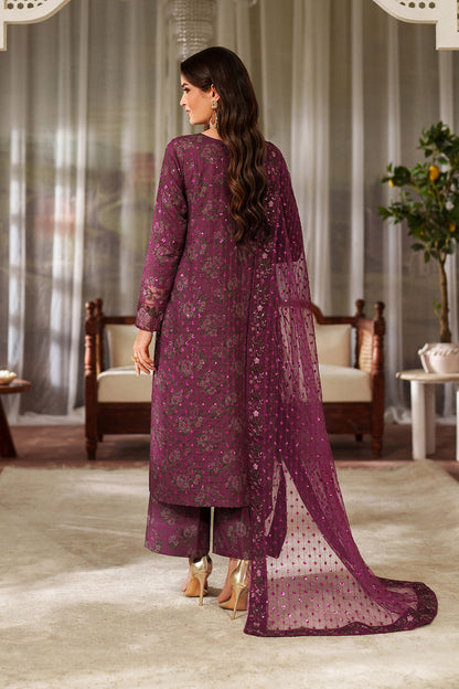 Iznik | Printed Formals | UE-538 - Formal Dress - available at Maria Faisal in UK and USA.